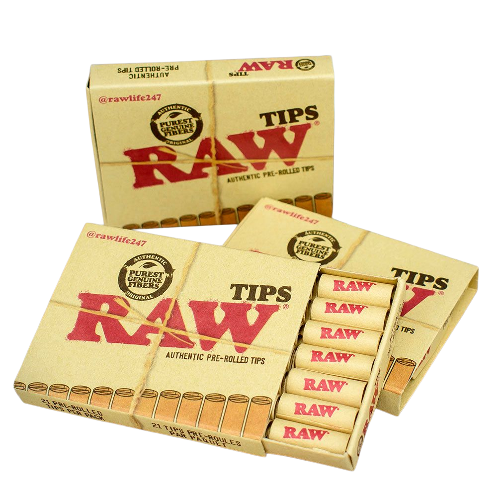 RAW Pre-Rolled Tips Tray (21 Tips)