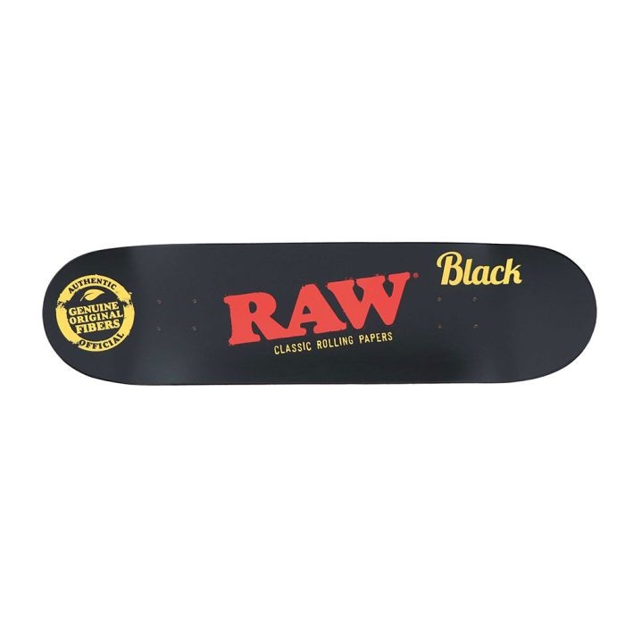 RAW Black "Camo" Skateboard Deck