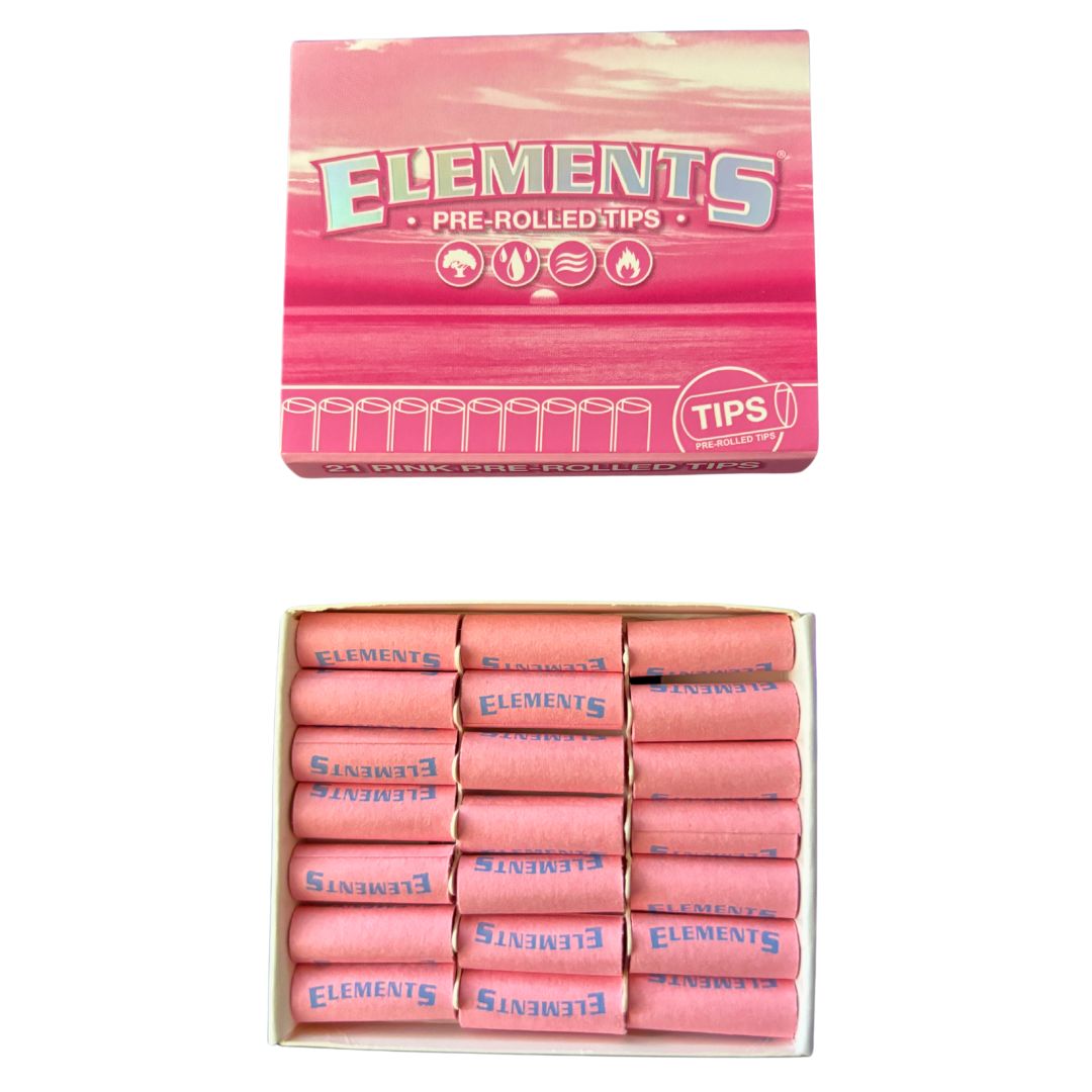 Elements Pink Pre-Rolled Tips (21 Tips)