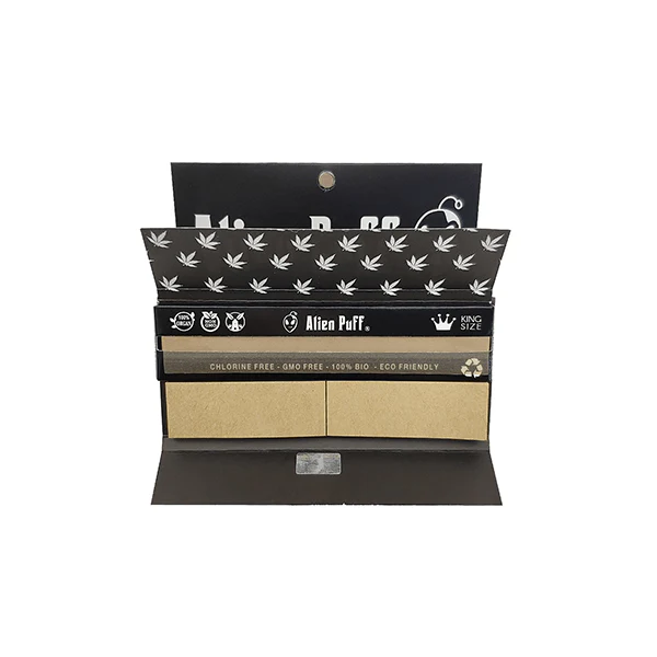 Alien Puff 4-in-1 Kingsize Brown Papers, Filter Tips, Rolling Tray & Grinder