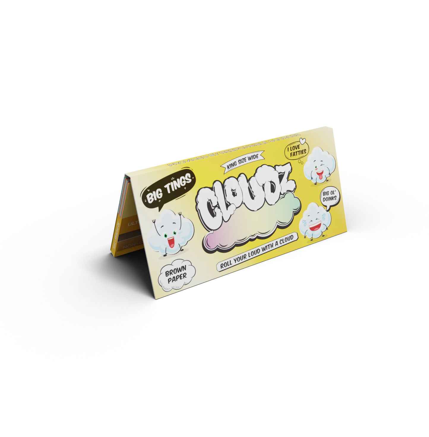 Cloudz Extra Wide Rolling Papers - Brown