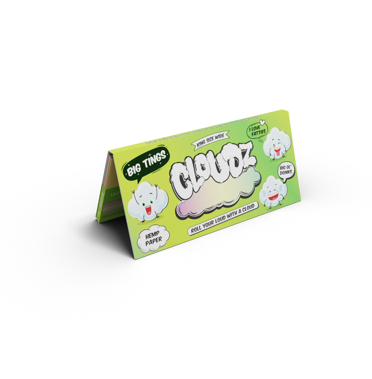 Cloudz Extra Wide Rolling Papers - Hemp