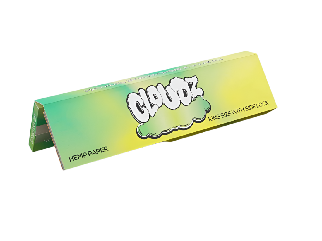 Cloudz Organic Hemp Kingsize Rolling Papers w/Tips