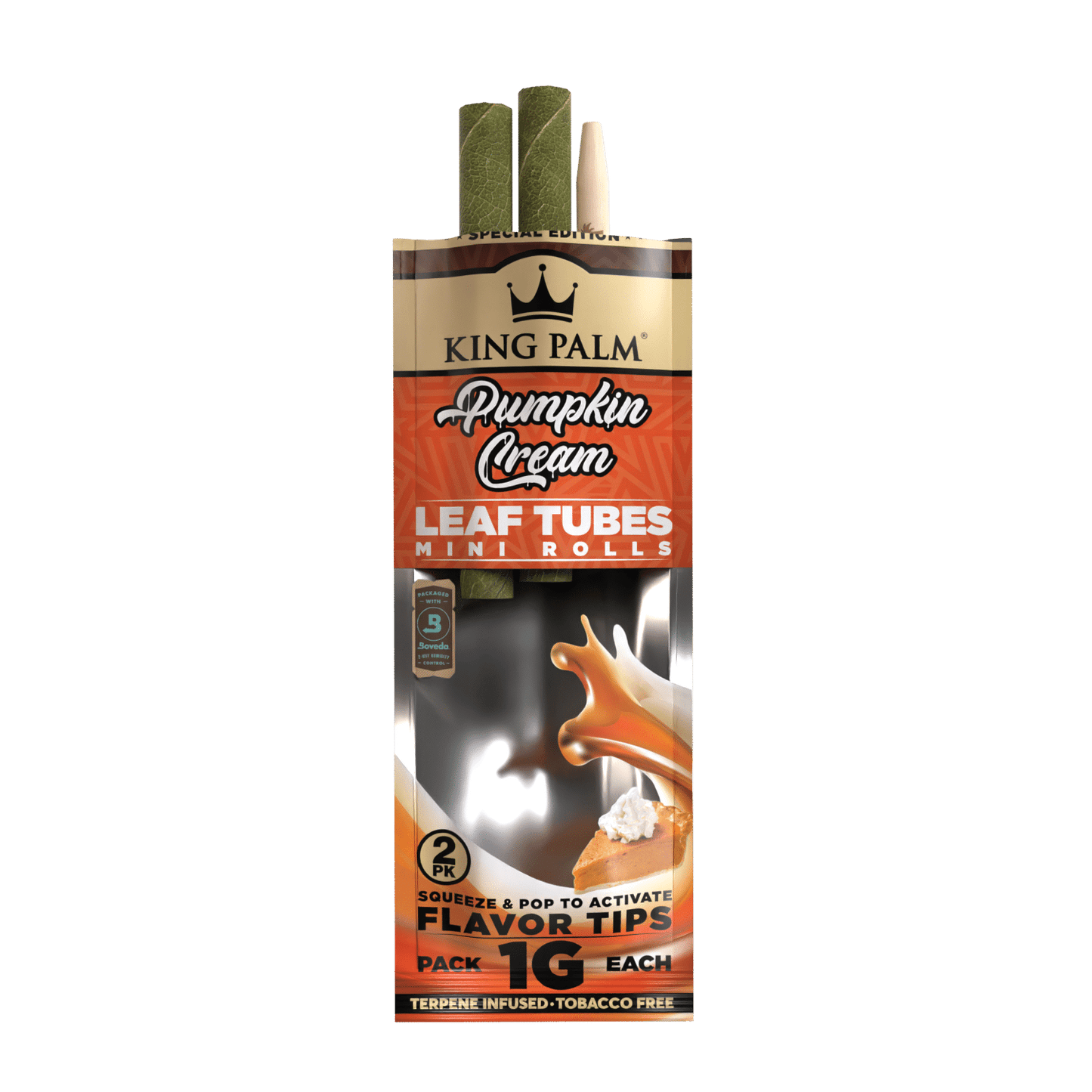 King Palm Dual Mini Rolls (1g) - Pumpkin Cream