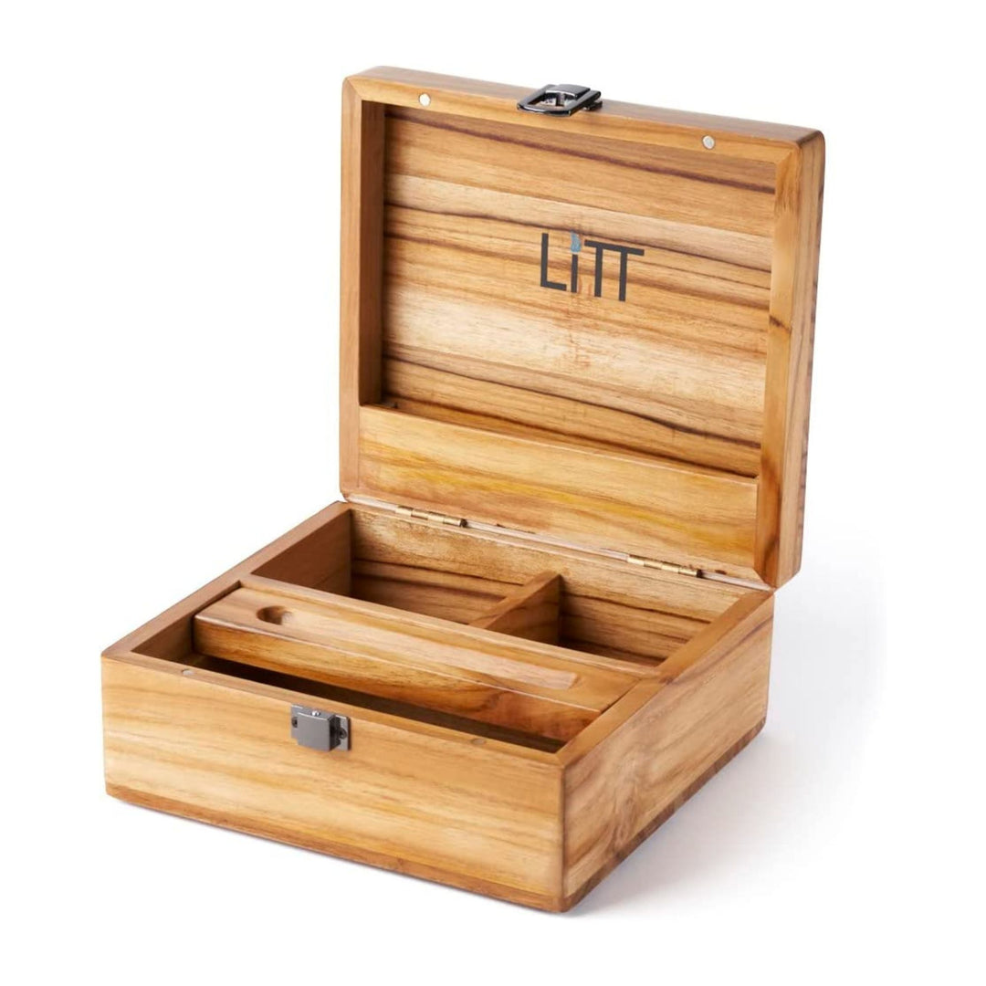 LiTT Rolling Stash Box (Teak)