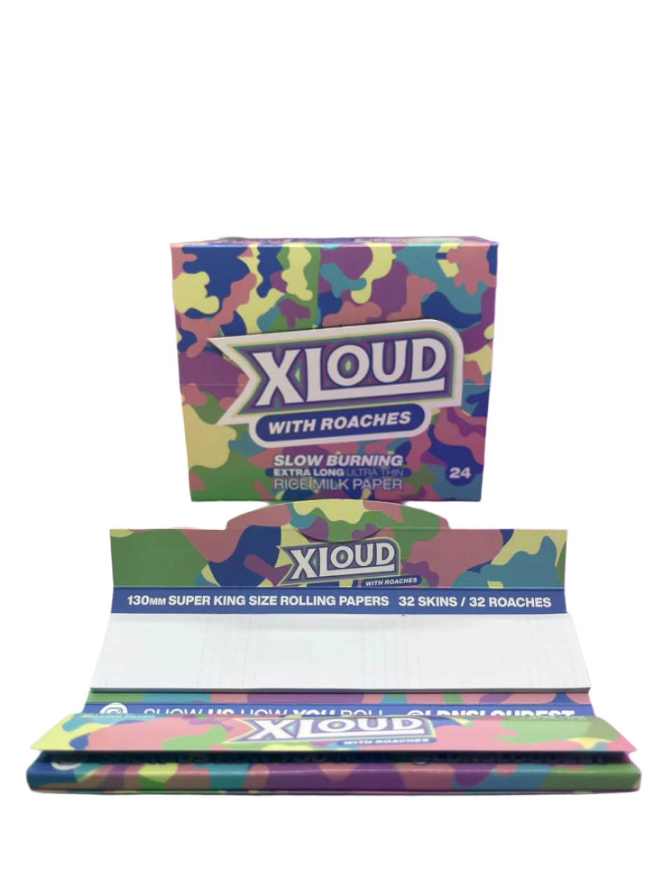 XLoud 130mm Combo Pack – XL Rolling Papers & Roach Tips