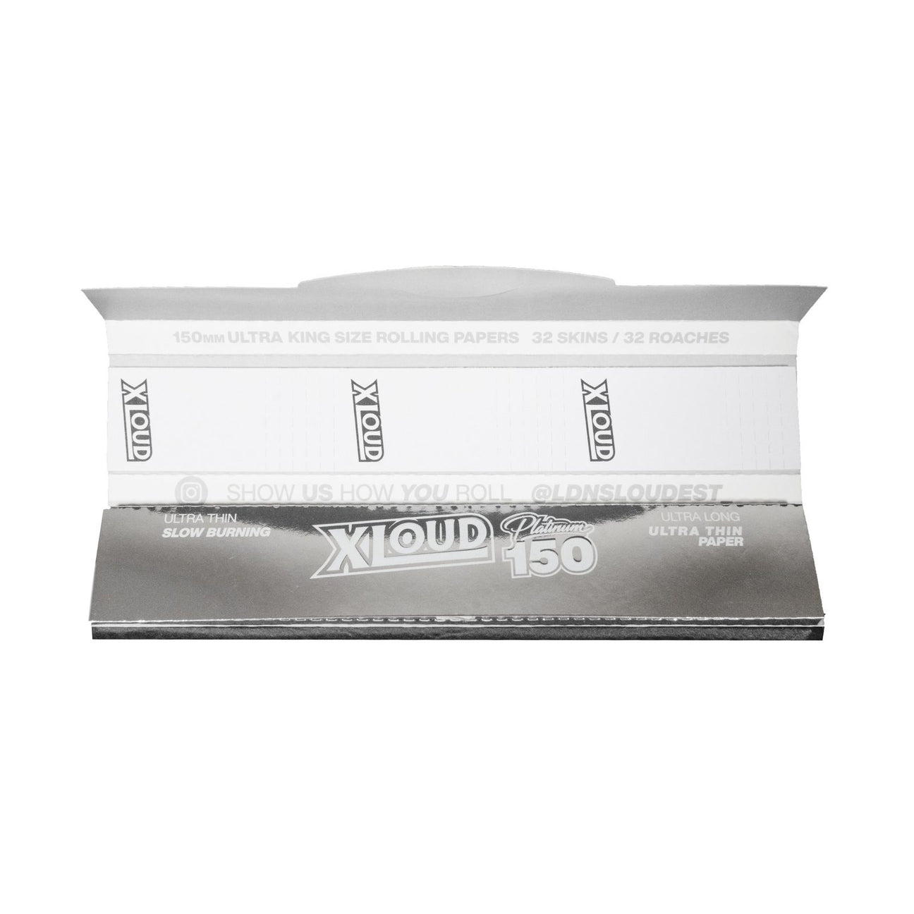 XLOUD Platinum 150mm XXL Rolling Papers & Tips