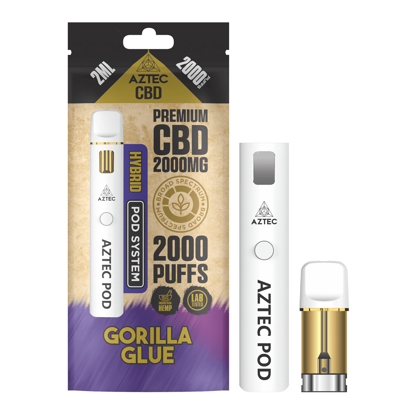 Aztec CBD Pod System 2000MG – Gorilla Glue
