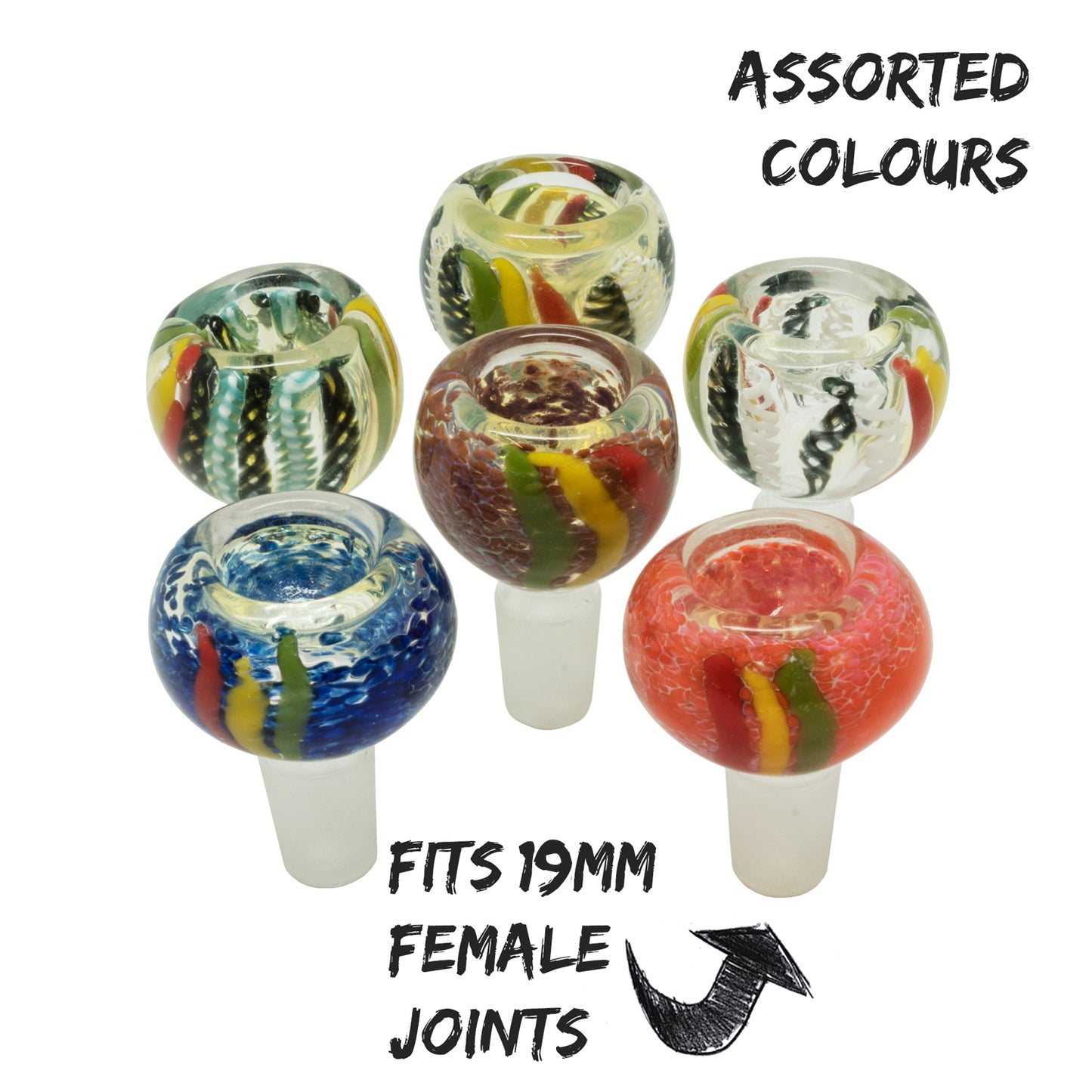 Glass Cone “Marblehead” Marbled 18.8mm