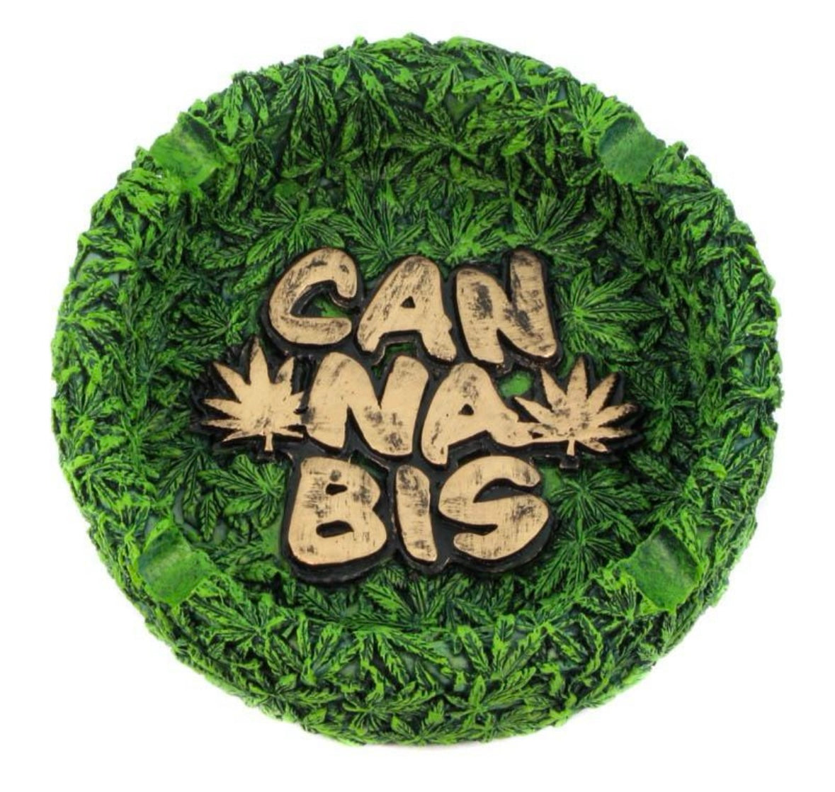 AMSTERDAM Resin Green Round Ashtray
