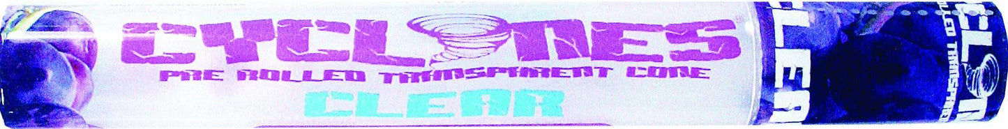 Cyclones Clear Transparent Cone - Grape