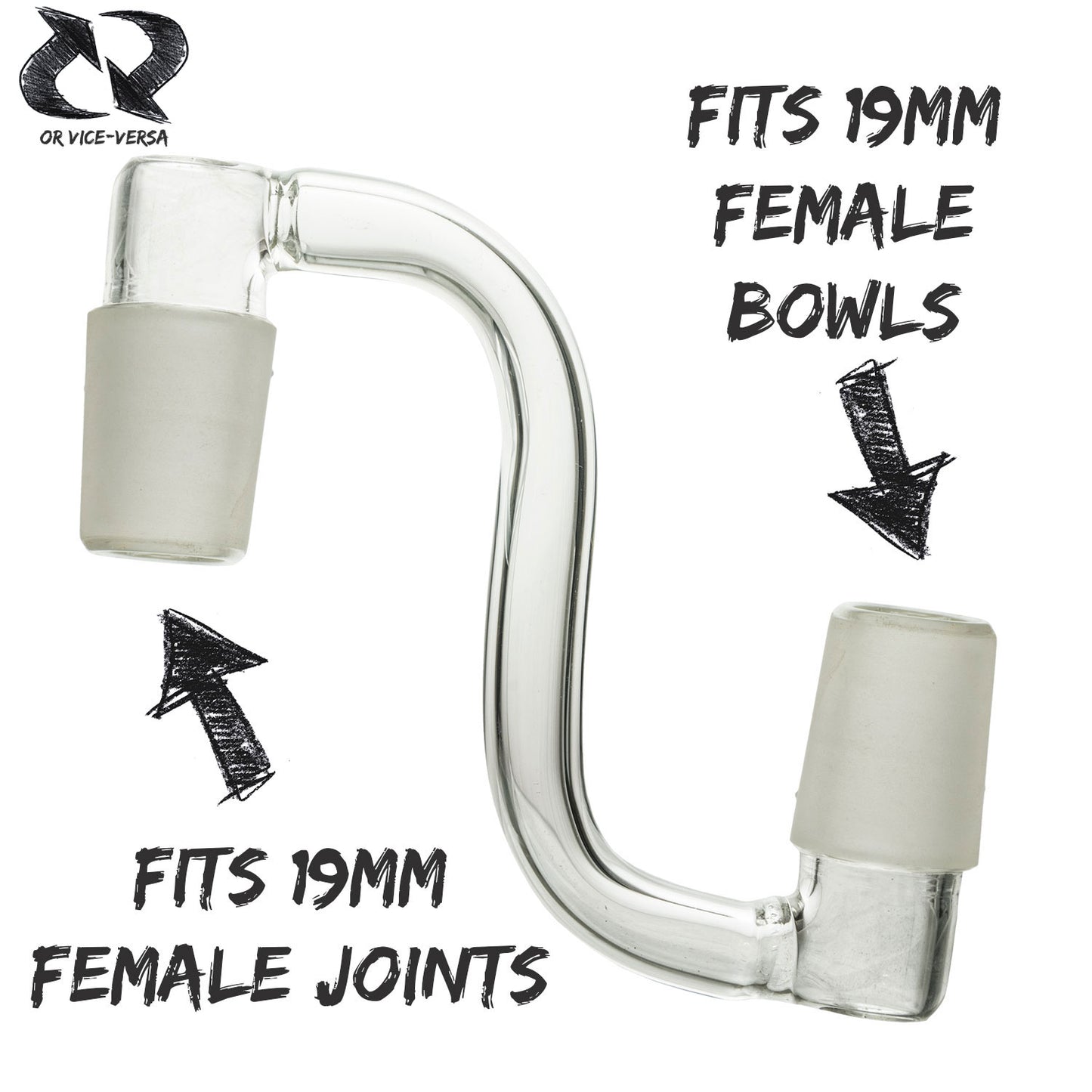 Curve Adaptor – adapts 19mm to 19mm – female to male