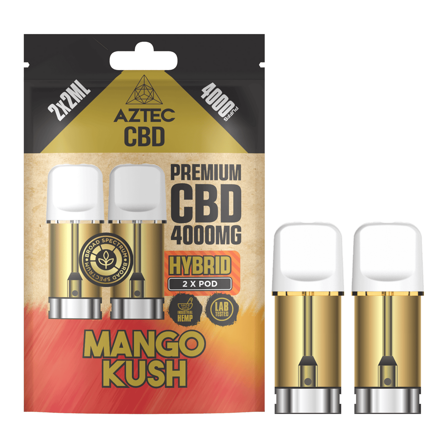 Aztec CBD Pod Refill 4000MG – Mango Kush