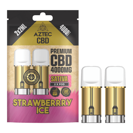 Aztec CBD Pod Refill 4000MG – Strawberry Ice