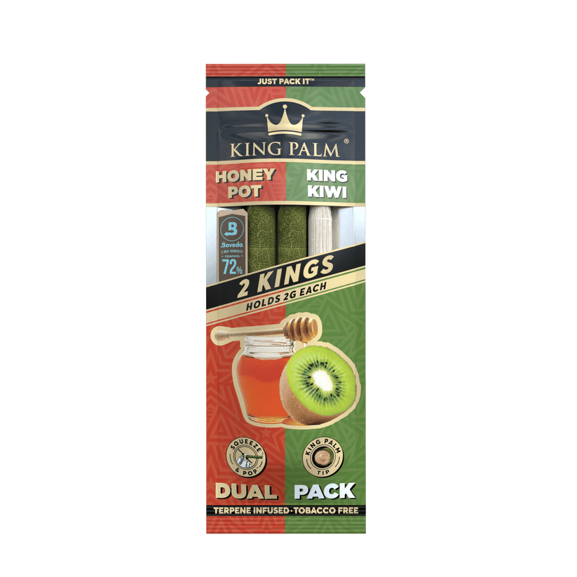 King Palm – Honey & Kiwi - 2 King Rolls