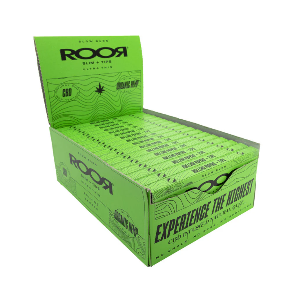 ROOR CBD Green Organic Kingsize + Tips