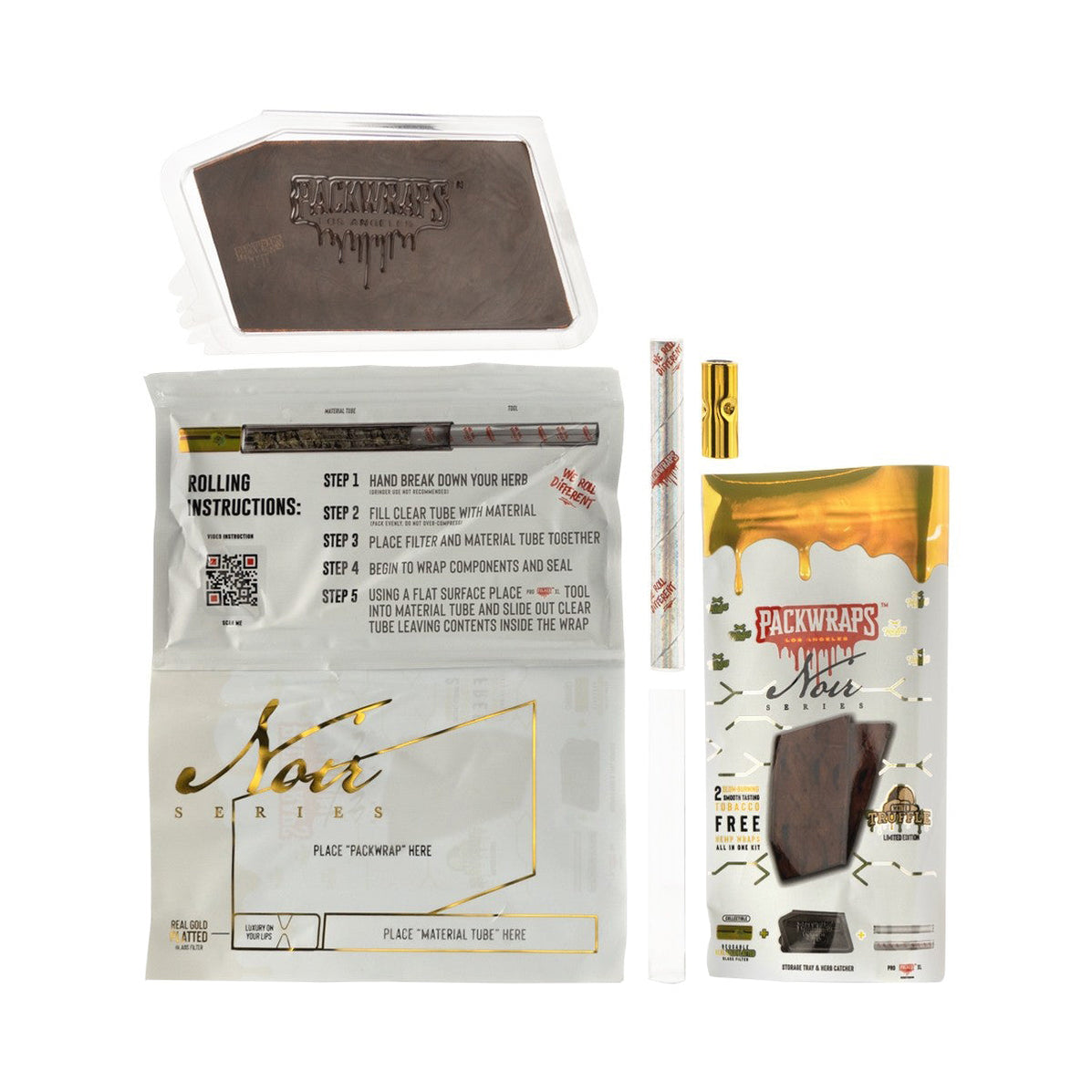 Packwraps X Twisted Hemp – Noir Series – White Truffle