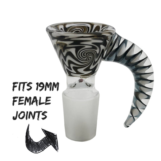 Chongz “Talon” Blk&Wht Glass Cone 18.8mm