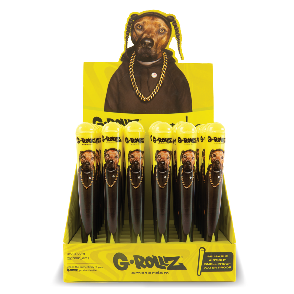 G-Rollz Yellow Rap Dog Cone Holder