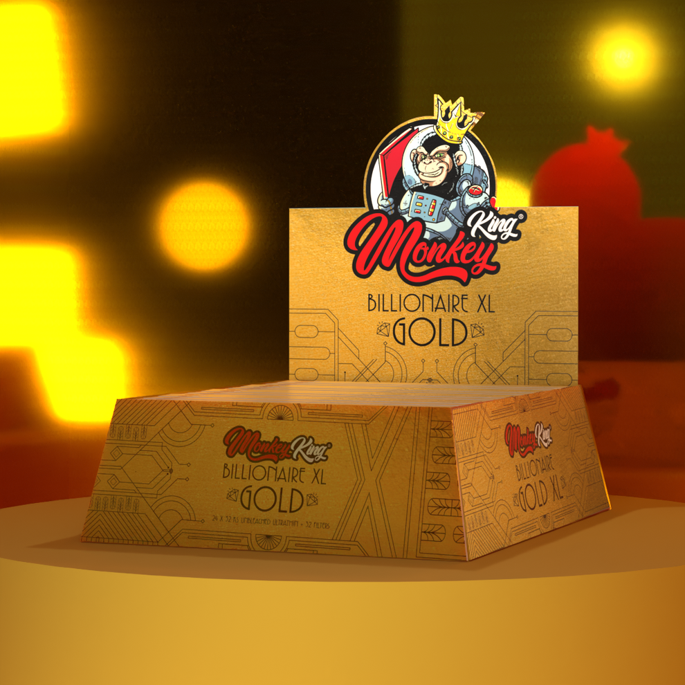 Monkey King Rolling Papers & Tips: Billionaire Gold XL