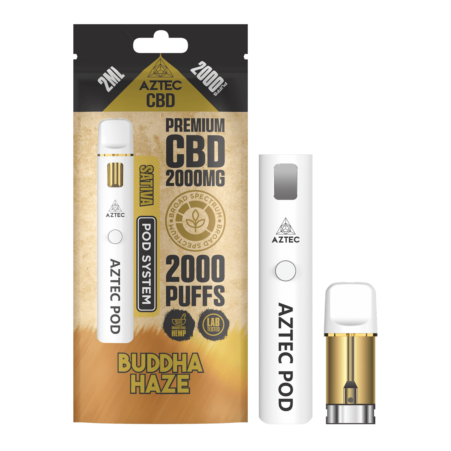 Aztec CBD Pod System 2000MG – Buddha Haze