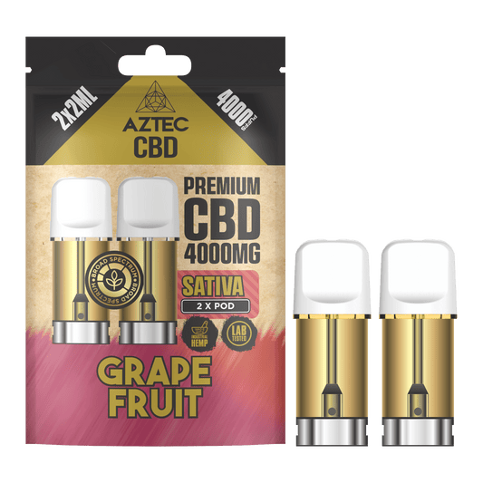 Aztec CBD Pod Refill 4000MG – Grape Fruit