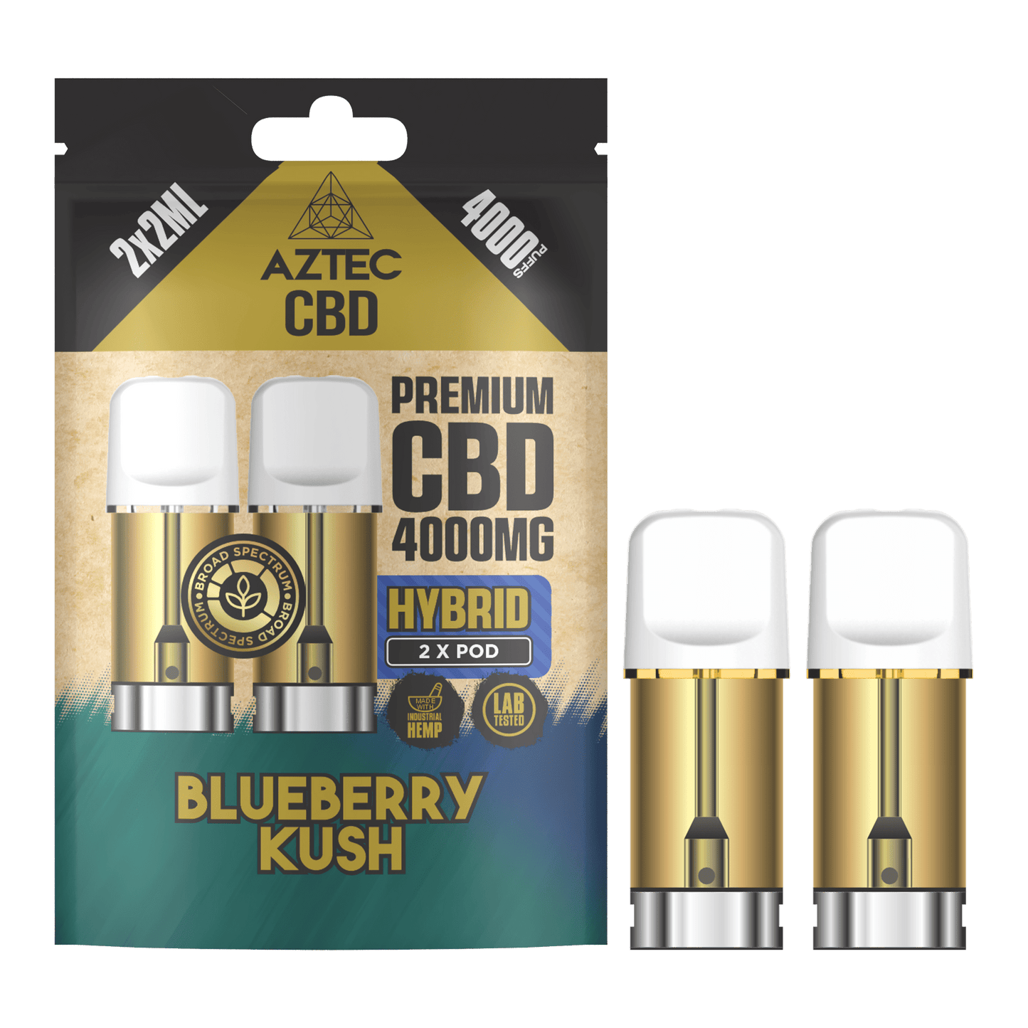 Aztec CBD Pod Refill 4000MG – Blueberry Kush