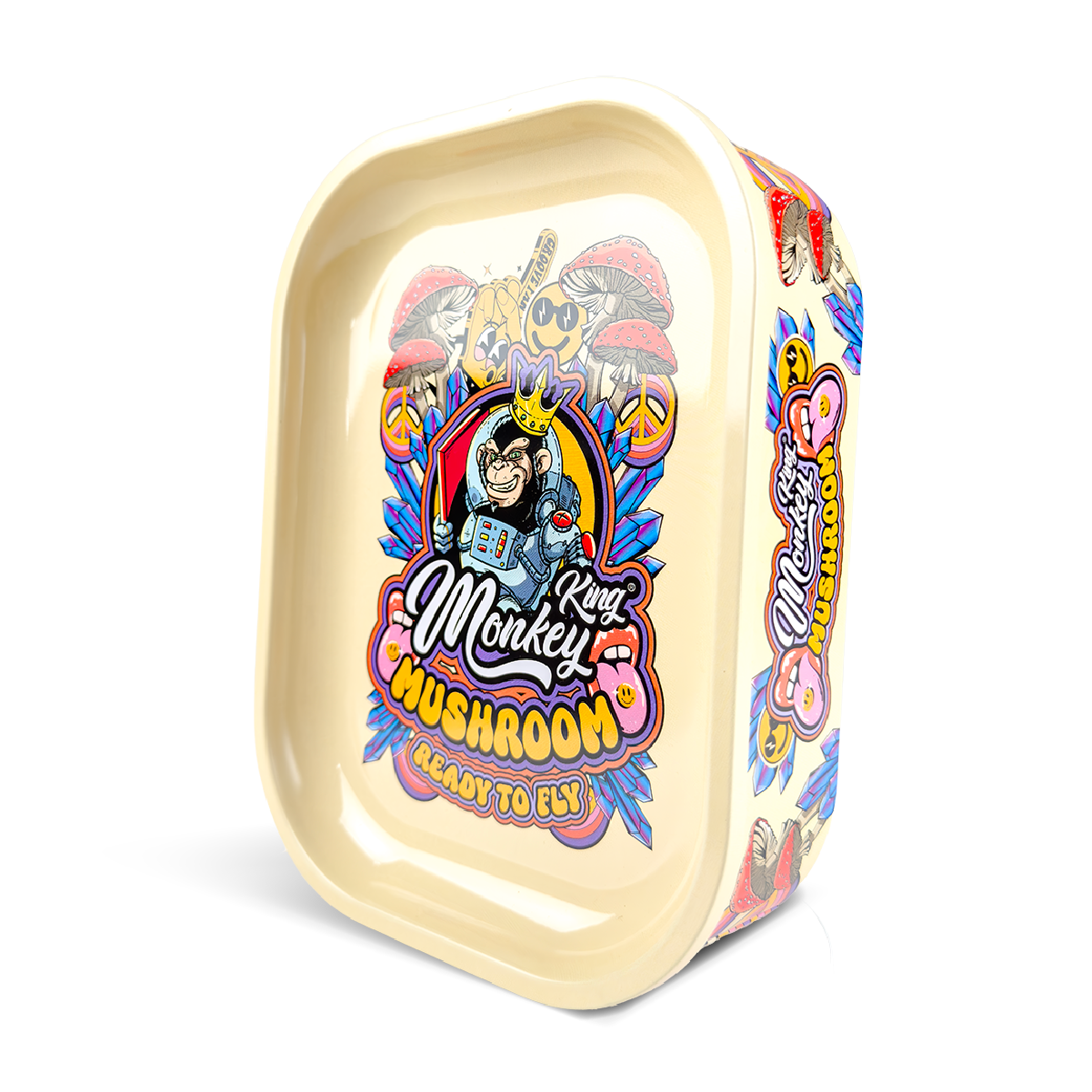 Monkey King Rolling Tray Box: Mushroom Edition