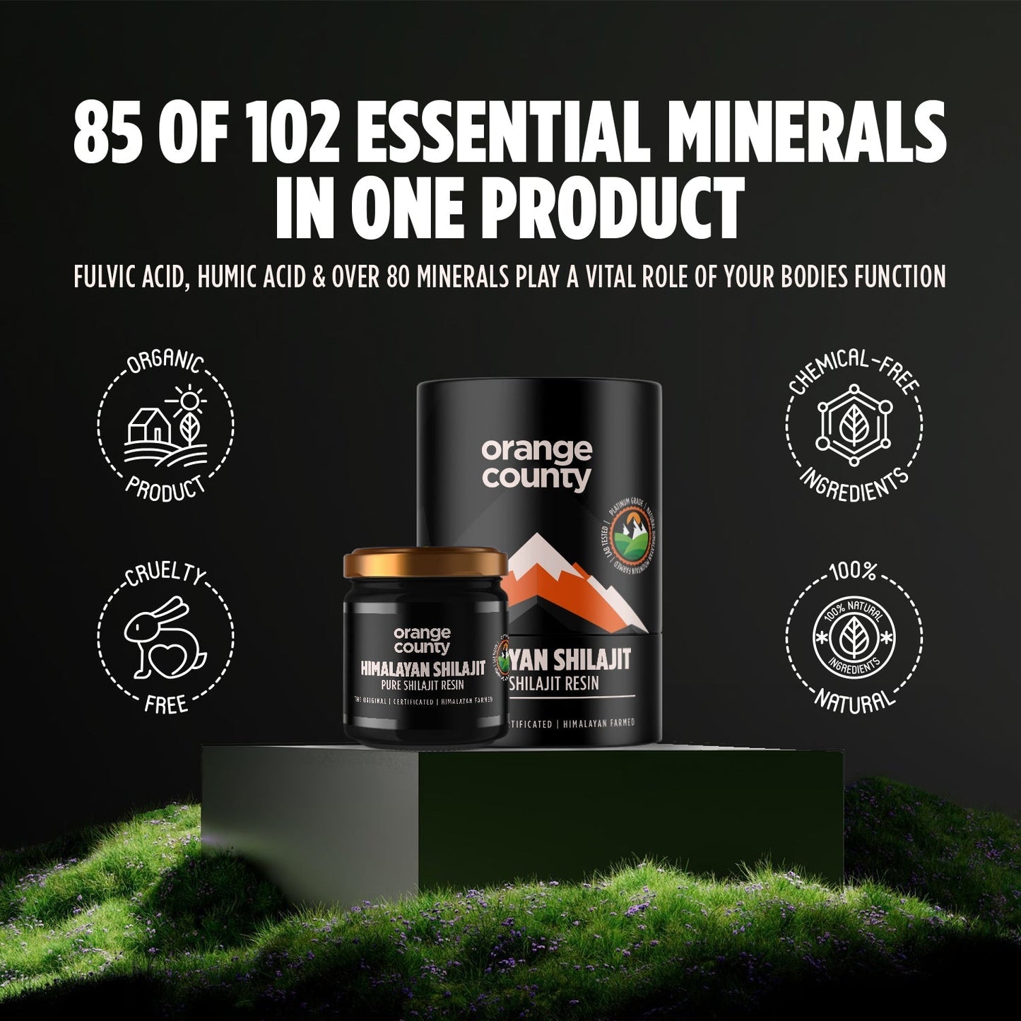Pure Himalayan Shilajit - 50g (400mg per serving)