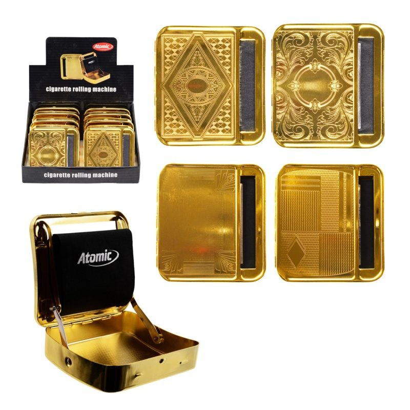 Atomic Cigarette Rolling Machine 70mm Gold