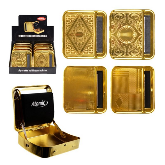 Atomic Cigarette Rolling Machine 70mm Gold