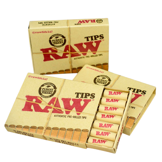 RAW Pre-Rolled Tips Tray (21 Tips)