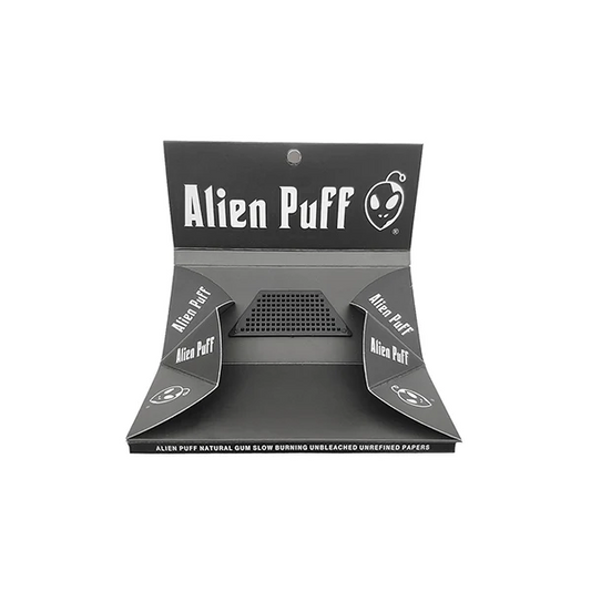 Alien Puff 4-in-1 Kingsize Brown Papers, Filter Tips, Rolling Tray & Grinder