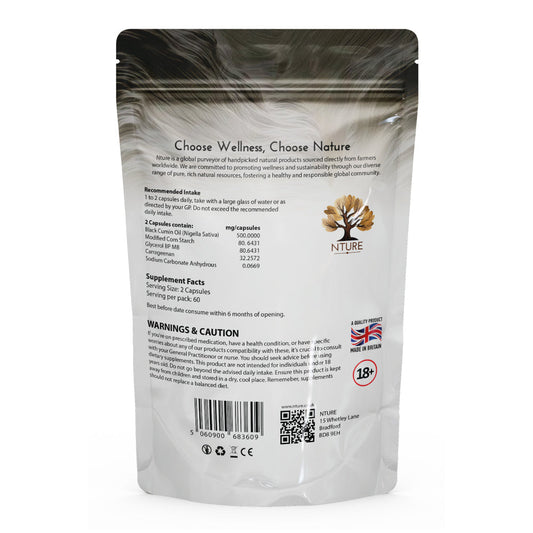 Blackseed Oil Soft Gel Capsules - 60x500mg