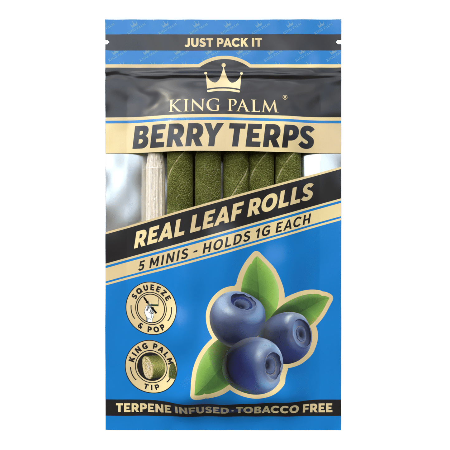 King Palm Mini Rolls [5pc] - Berry Terps