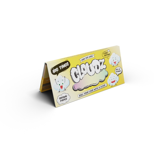 Cloudz Extra Wide Rolling Papers - Brown