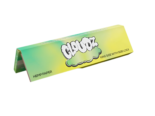 Cloudz Organic Hemp Kingsize Rolling Papers w/Tips