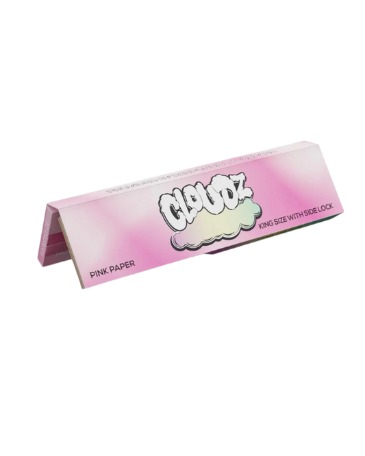 Cloudz Pink Kingsize Rolling Papers w/Tips