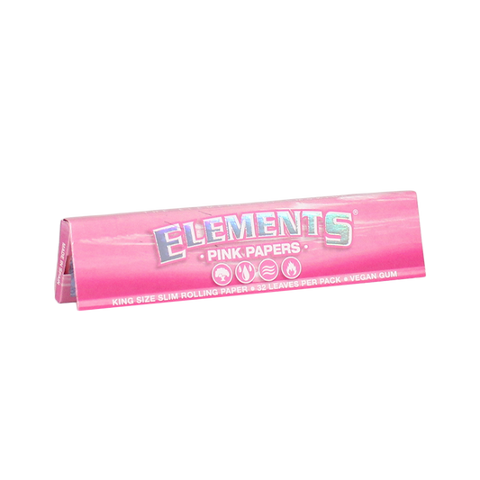 Elements Pink Kingsize Slim Rolling Paper