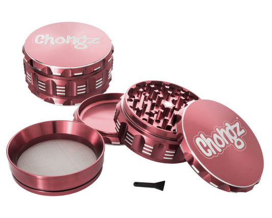 Chongz 90mm “Big Big Love” 4pt Herb Grinder – Pink