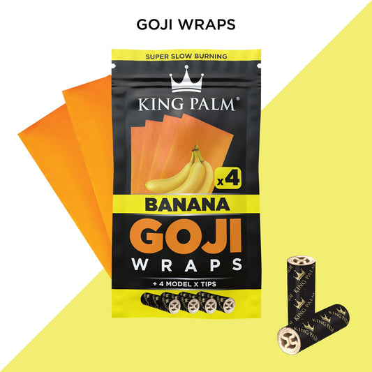 King Palm Goji Wraps w/X Tips [4pc] - Banana