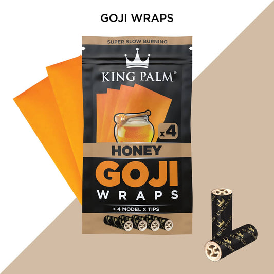 King Palm Goji Wraps w/X Tips [4pc] - Honey