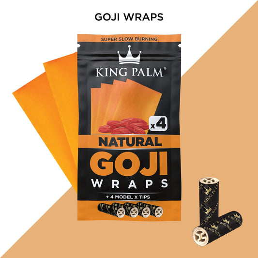 King Palm Goji Wraps w/X Tips [4pc] - Natural