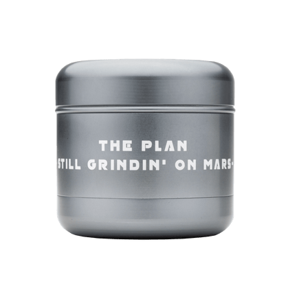 King Palm Mars Herb Grinder 4 Part - Grey