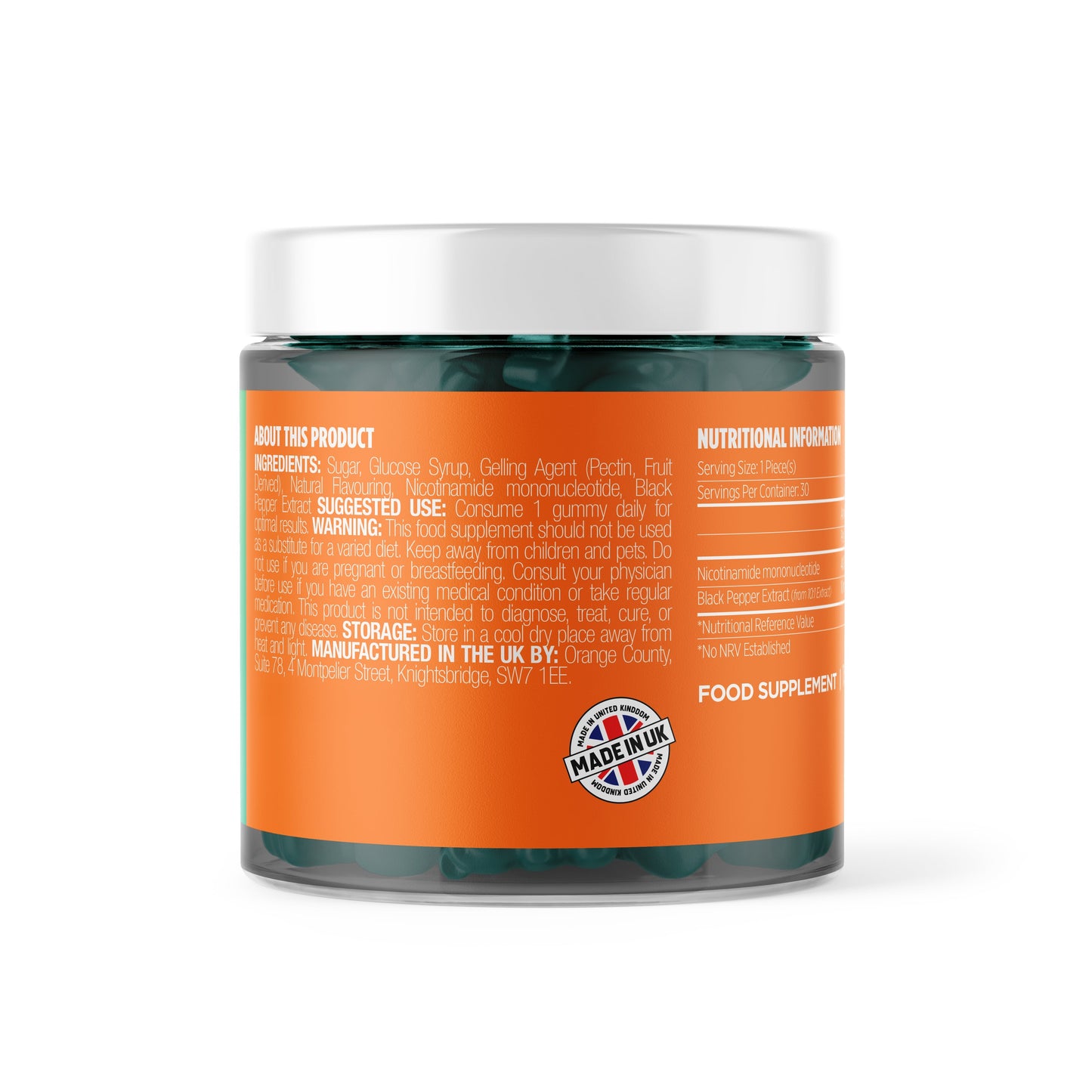 NMN (Nicotinamide) gummies Cell Repair + Anti-Aging | 30 Servings Mixed Fruit Flavour