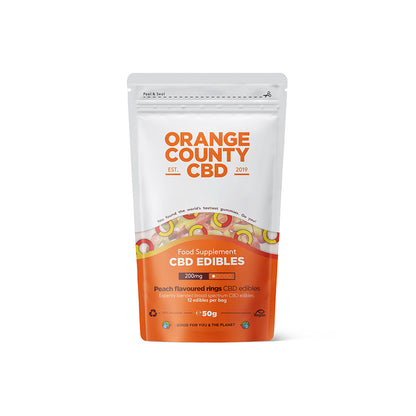Orange County CBD Gummy Peach Rings Grab Bag 200mg