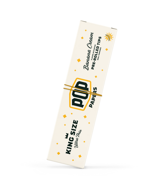Pop Papers - Banana Cream – Ultra Thin Kingsize w/Flavour Tips