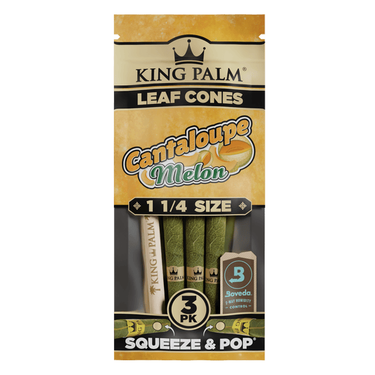 King Palm Leaf Cone 1¼ - Cantaloupe Melon