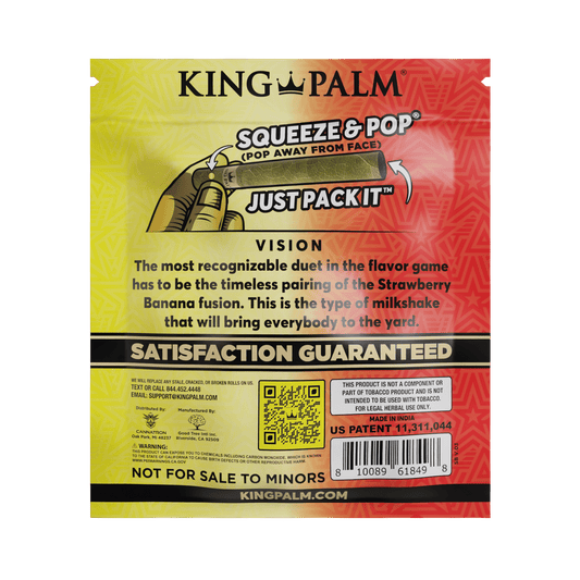 King Palm Mini Rolls [25pc] - Strawberry Banana
