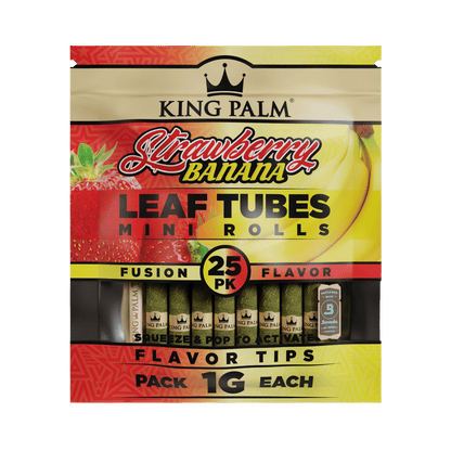 King Palm Mini Rolls [25pc] - Strawberry Banana